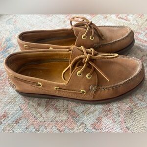 Sperry Men’s Tan Leather Boat Shoes